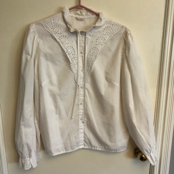 Vintage white blouse - Picture 1 of 2